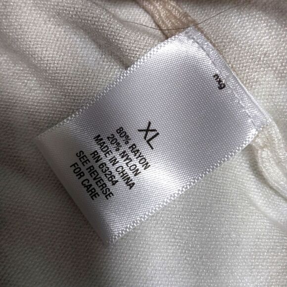 NWOT Roz & Ali Lightweight Cardigan 3/4 Sleeve Floral/Leaf Print - Picture 9 of 10